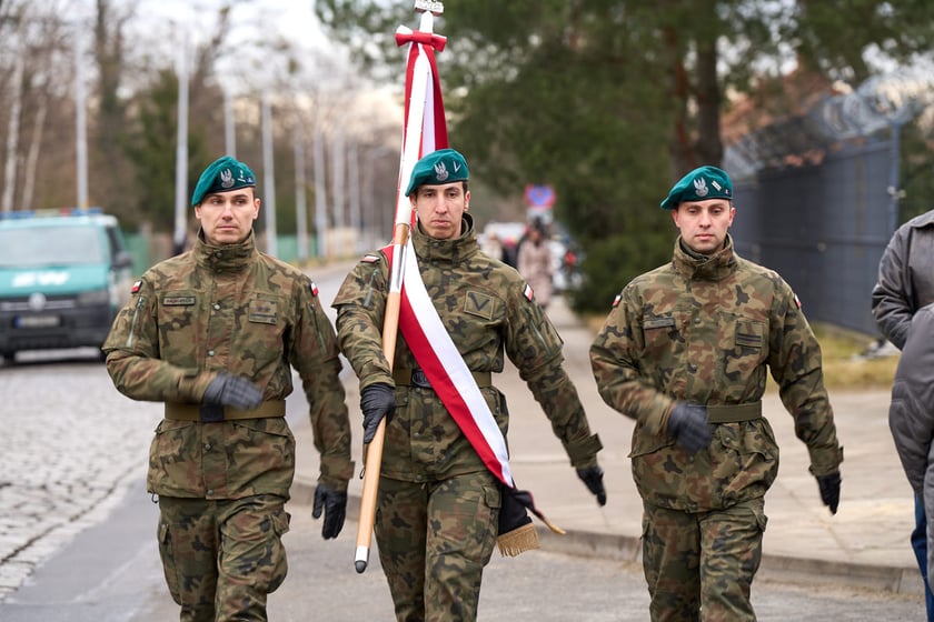 Uroczystości upamiętniające ofiary marszu śmierci. Wrocław, Leśnica, 23.01.2025
