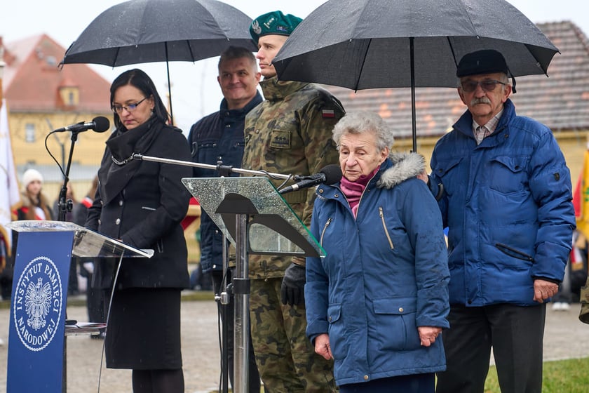 Uroczystości upamiętniające ofiary marszu śmierci. Wrocław, Leśnica, 23.01.2025