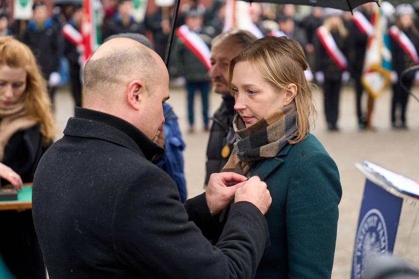 Uroczystości upamiętniające ofiary marszu śmierci. Wrocław, Leśnica, 23.01.2025