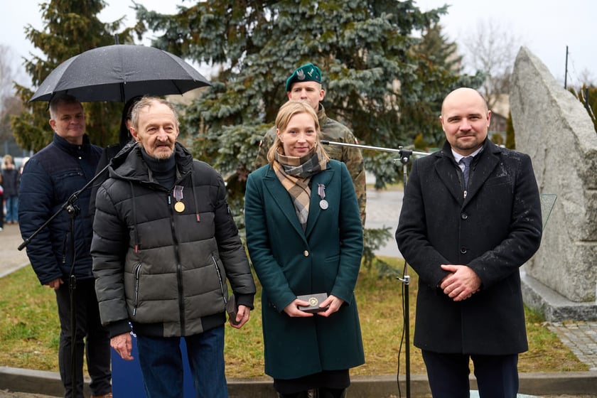 Uroczystości upamiętniające ofiary marszu śmierci. Wrocław, Leśnica, 23.01.2025
