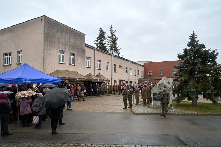 Uroczystości upamiętniające ofiary marszu śmierci. Wrocław, Leśnica, 23.01.2025