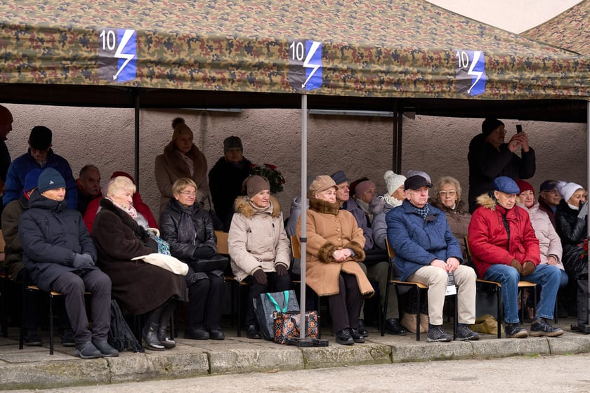 Uroczystości upamiętniające ofiary marszu śmierci. Wrocław, Leśnica, 23.01.2025