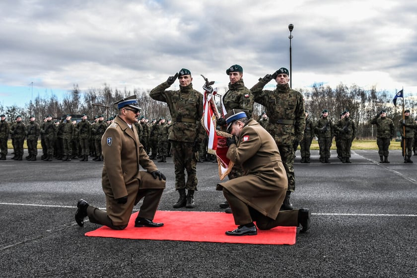 Uroczystość przekazania obowiązk&oacute;w dow&oacute;dcy 10 Wrocławskiej Brygady Łączności. Wrocław, 29.01.2025&nbsp;