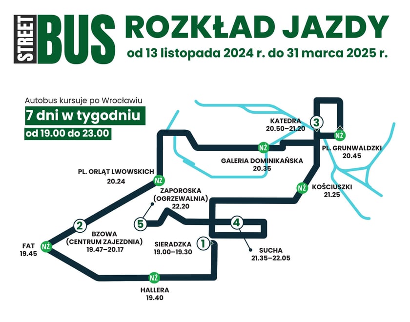 Powiększ obraz: Trasa Streetbusa