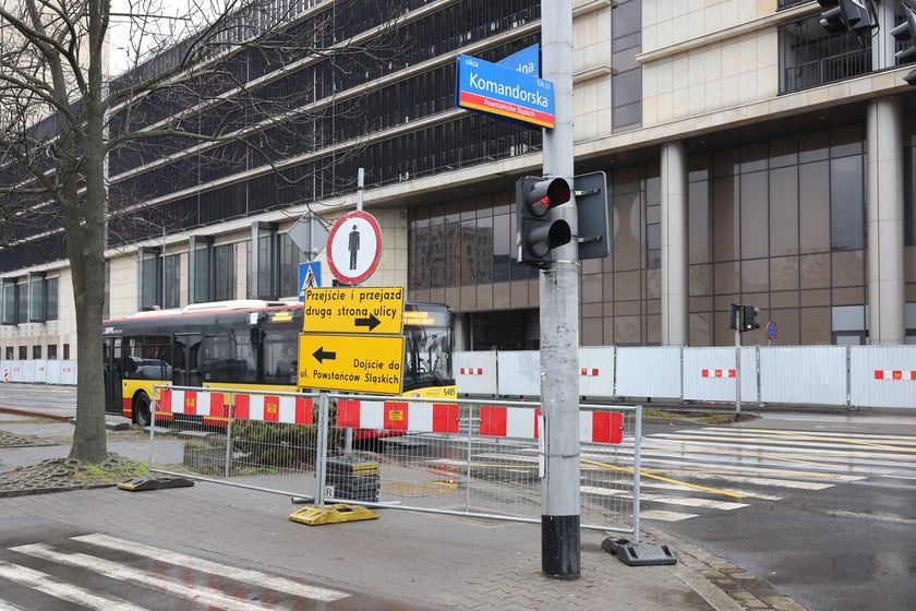 1 marca - zmiana organizacji ruchu pod Arkadami Wrocławskimi