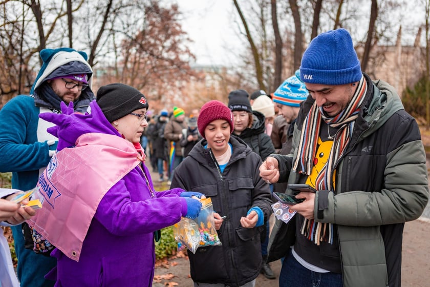 Gra Pokemon Go Tour Park w parku Słowackiego we Wrocławiu (1 marca 2025)