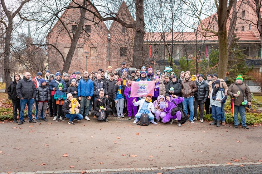 Gra Pokemon Go Tour Park w parku Słowackiego we Wrocławiu (1 marca 2025)