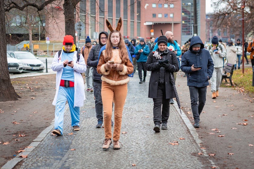Gra Pokemon Go Tour Park w parku Słowackiego we Wrocławiu (1 marca 2025)
