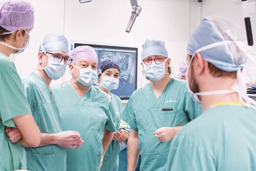 operacja z wykorzystaniem robota Da Vinci