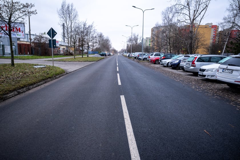 Ulica Balonowa po remoncie (grudzień 2024)