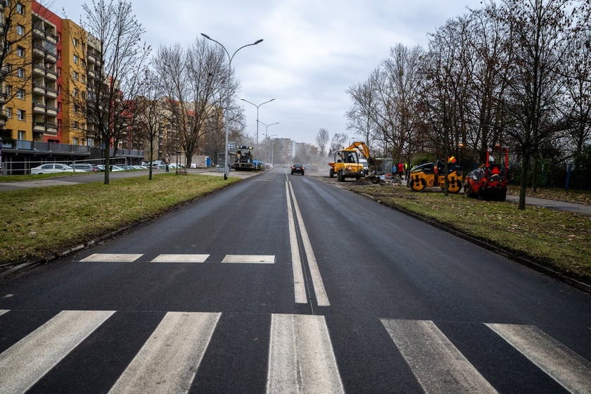 Ulica Balonowa po remoncie (grudzień 2024)
