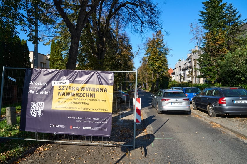 Ulica Ołtaszyńska w remoncie (październik 2024)