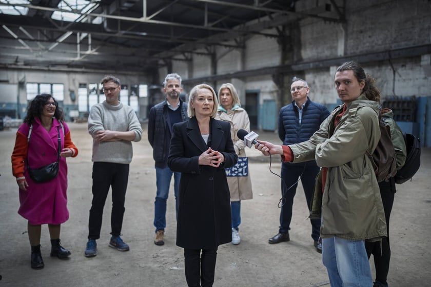 Konferencja w hali przy Kolejowej, przyszłej BWA Wrocław (26 marca 2025 r.)