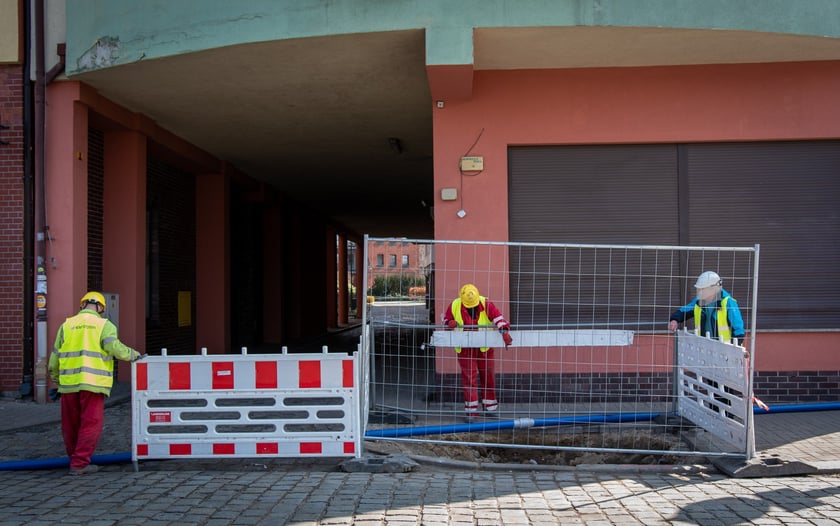Remont wodociągu pod Inowrocławską