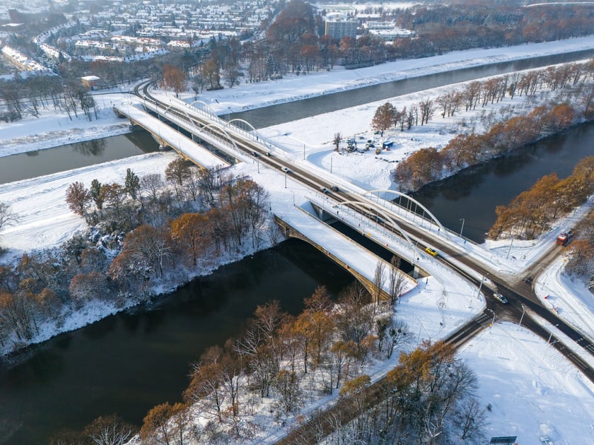 Nowe i stare mosty z drona, 2025