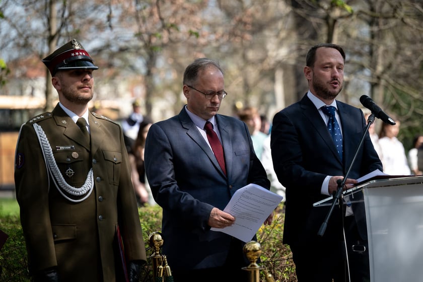 Uroczystości upamiętniające Ofiary Zbrodni Katyńskiej. Wrocław, 14 kwietnia 2025.