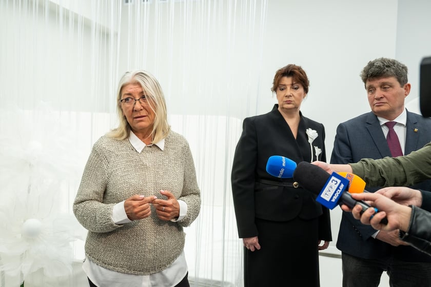 Otwarcie białej sali w XV LO, konferencja prasowa - 25.04.2025