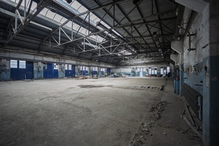 Hala pod nową siedzibę BWA Wrocław, marzec 2025