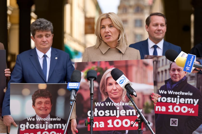 Kampania profrekwencyjna „Głosujemy na 100%” - konferencja prasowa, 07.05.2025