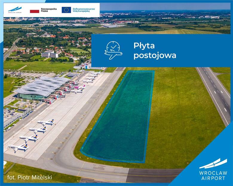 Plansza pokazująca element trwającej przebudowy