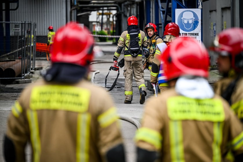 Ćwiczenia służb w elektrociepłowni - Wrocław