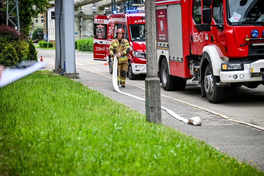 Ćwiczenia służb w elektrociepłowni - Wrocław