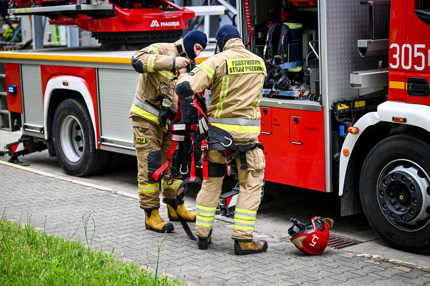 Ćwiczenia służb w elektrociepłowni - Wrocław