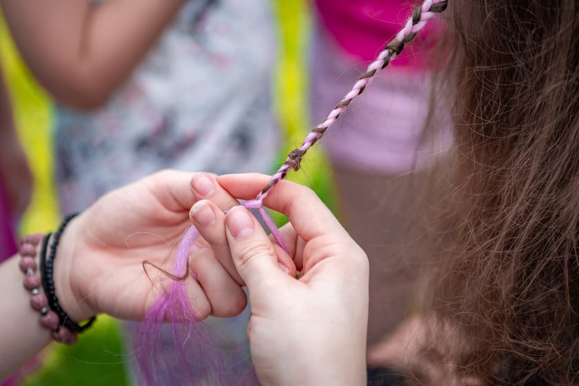 Piknik z okazji Dnia Rodzicielstwa Zastępczego, który odbył się w sobotę 31 maja w parku Grabiszyńskim we Wrocławiu