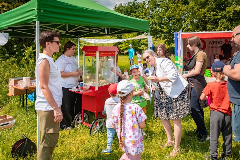 Piknik z okazji Dnia Rodzicielstwa Zastępczego, który odbył się w sobotę 31 maja w parku Grabiszyńskim we Wrocławiu