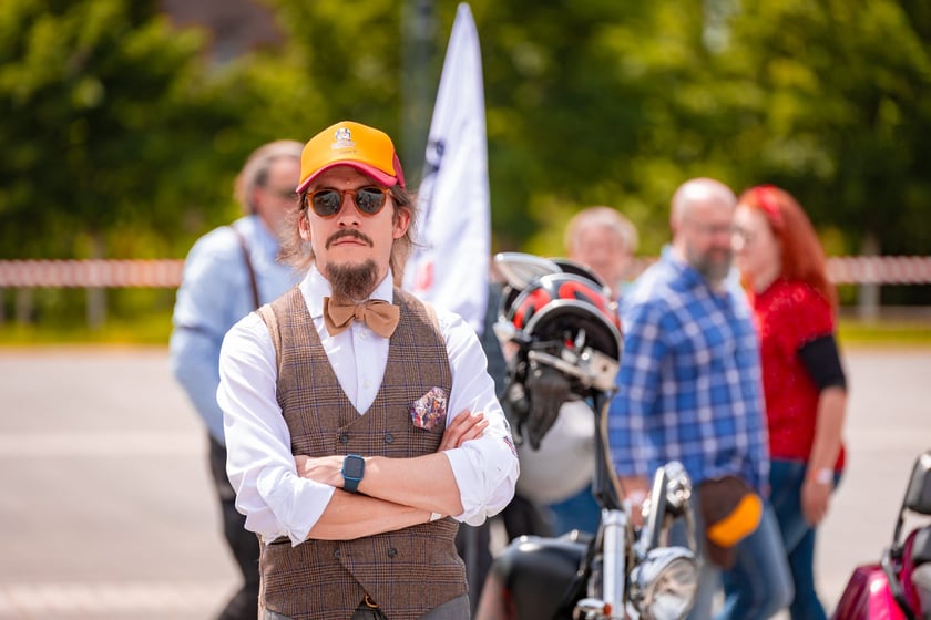 Distinguished Gentleman's Ride - stylowe i klasyczne motocykle przejechały przez Wrocław - 1 czerwca 2025 r.