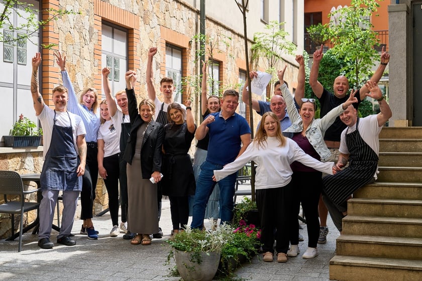 Zesp&oacute;ł restauracji IDA z szefową kuchni Małgorzatą Karkochą-Jakubowską