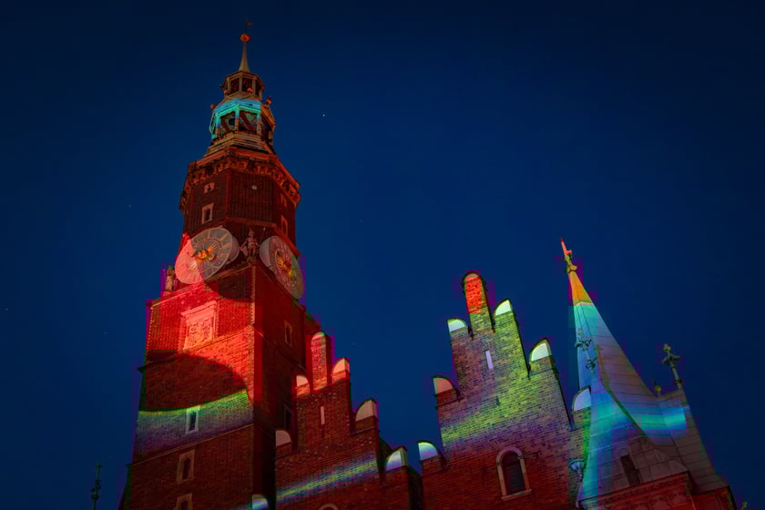 Iluminacje i wideomapping w Rynku
