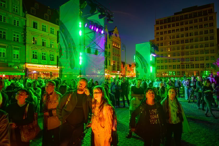 Iluminacje i wideomapping w Rynku