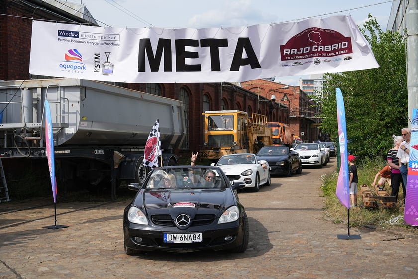 Meta Ogólnopolskiego Charytatywnego Rajdu Cabrio  na Zajezdni Popowice