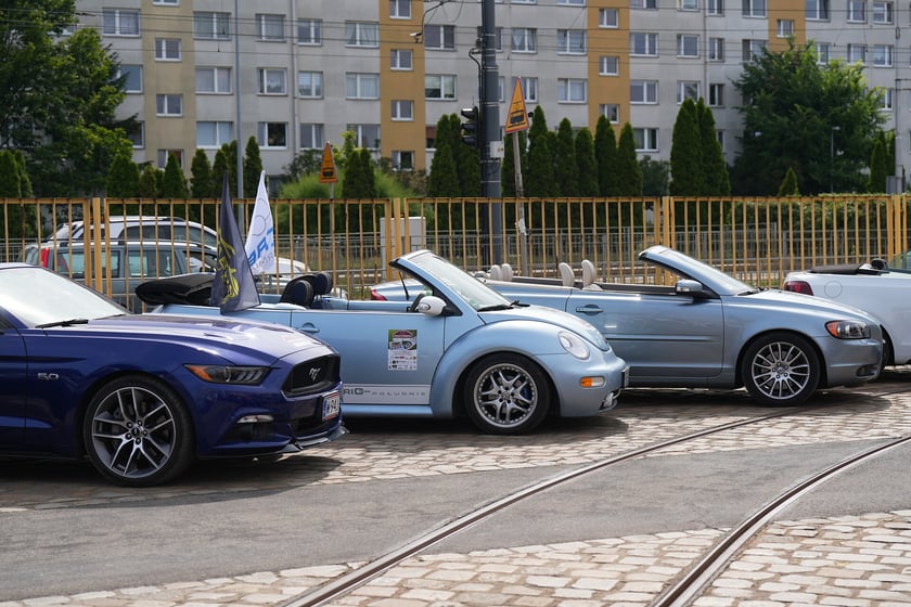 Meta Ogólnopolskiego Charytatywnego Rajdu Cabrio  na Zajezdni Popowice