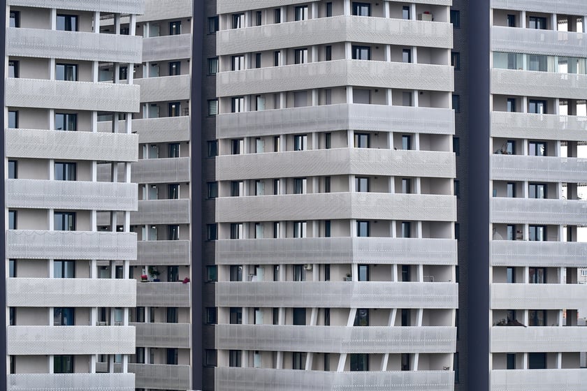 Panorama Wrocławia z Krupa Gallery znajdującej się na 8. piętrze budynku przy Księcia Witolda