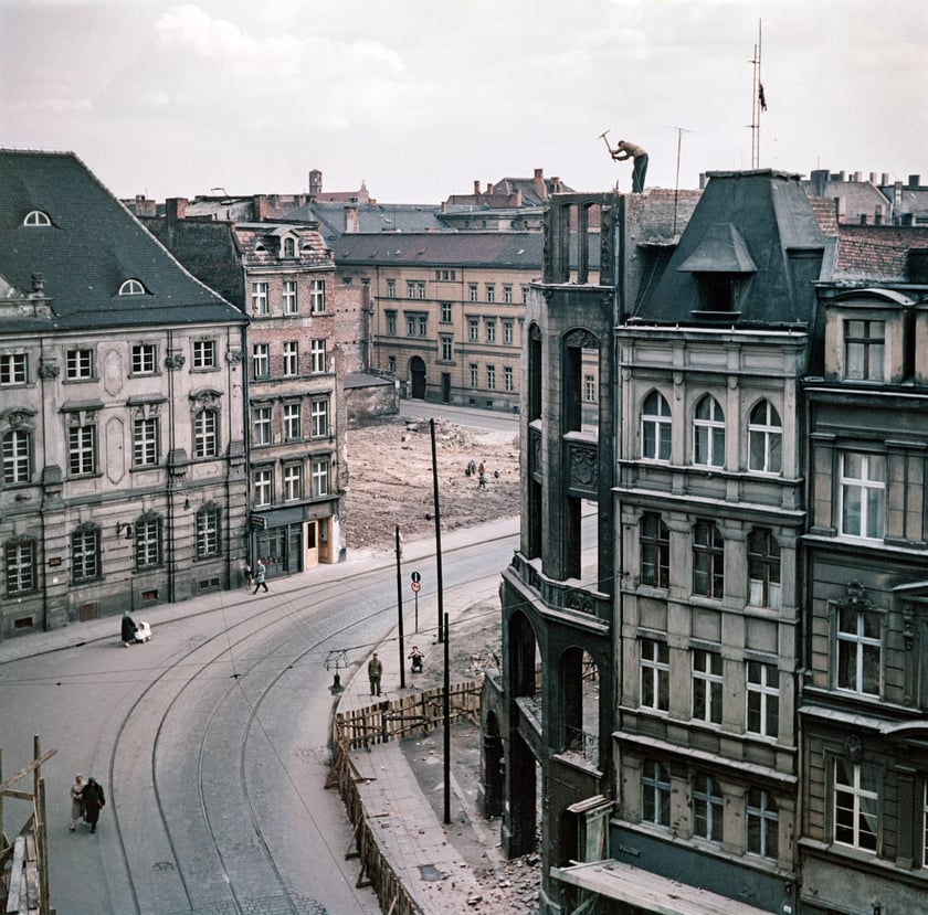 Wrocław, po II wojnie, pl. Uniwersytecki