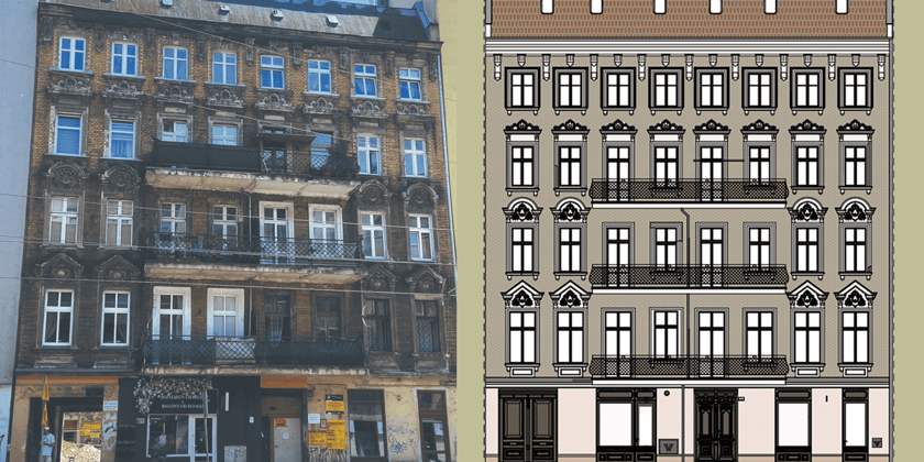 Jedności Narodowej 153 przed remontem | projekt