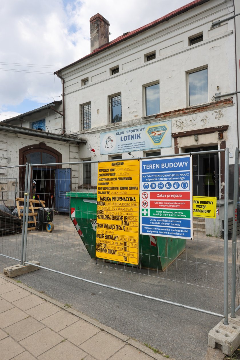 Zabytkowa hala Lotnika w remoncie, 23 lipca 2025