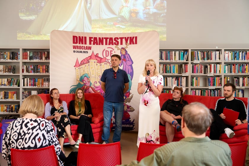 Konferencja prasowa zapowiadająca tegoroczną edycję Dni Fantastyki, Mediateka, 11 sierpnia