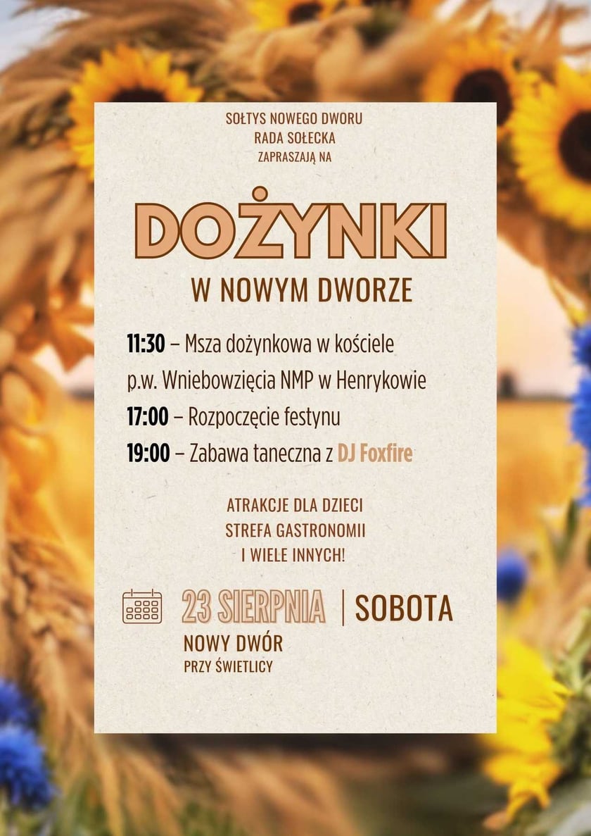 Program wydarzenia
