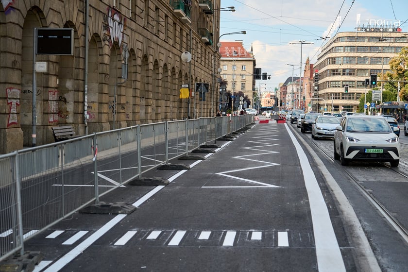 Przebudowany na wiedeński przystanek Arkady (Capitol) na kilka dni przed otwarciem (sierpień 2025)
