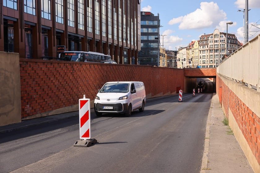 Końcówka remontu tuneli przy pl. Dominikańskim, wtorek 19 sierpnia 2025
