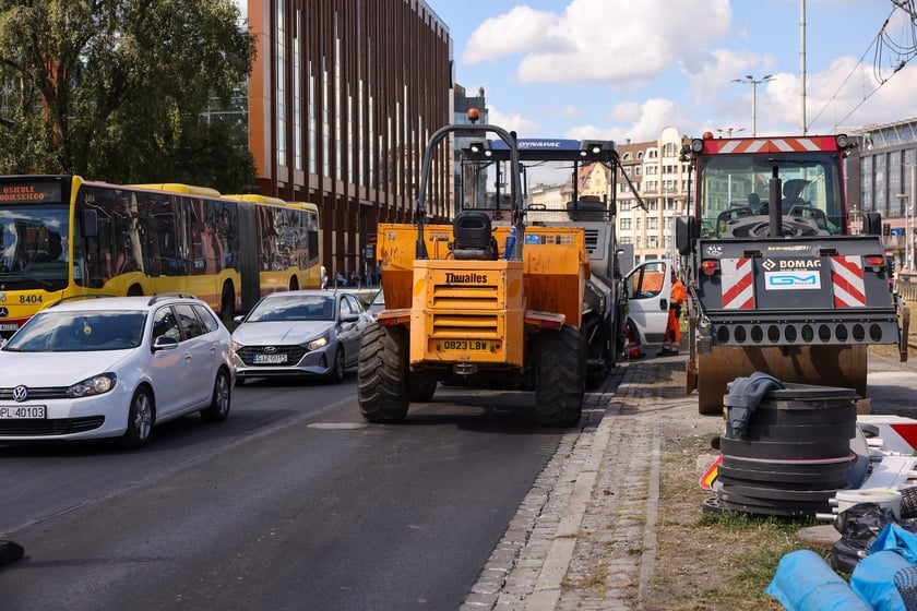 Końcówka remontu tuneli przy pl. Dominikańskim, wtorek 19 sierpnia 2025