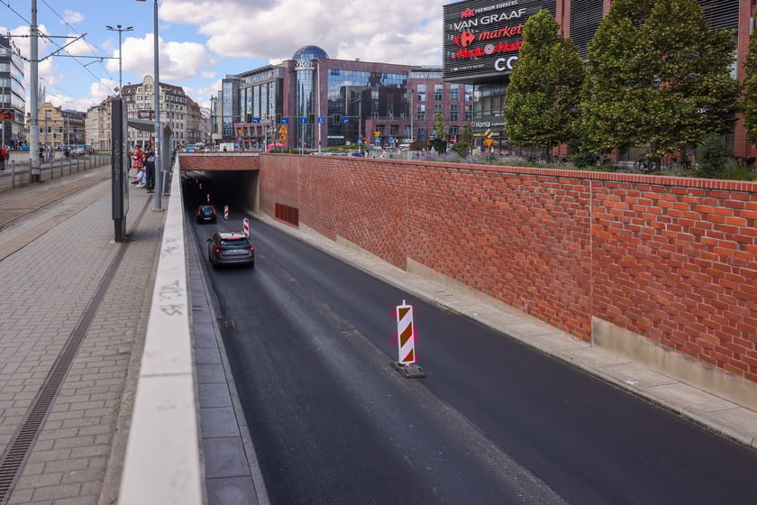 Końcówka remontu tuneli przy pl. Dominikańskim, wtorek 19 sierpnia 2025