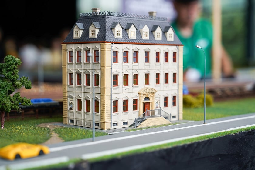 Makieta Klubu Sympatyk&oacute;w Kolei w Centrum Kongresowym Hali Stulecia - 23 i 24 sierpnia