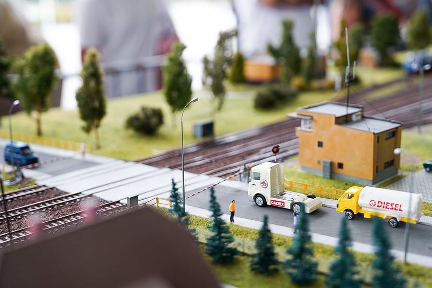 Makieta Klubu Sympatyk&oacute;w Kolei w Centrum Kongresowym Hali Stulecia - 23 i 24 sierpnia
