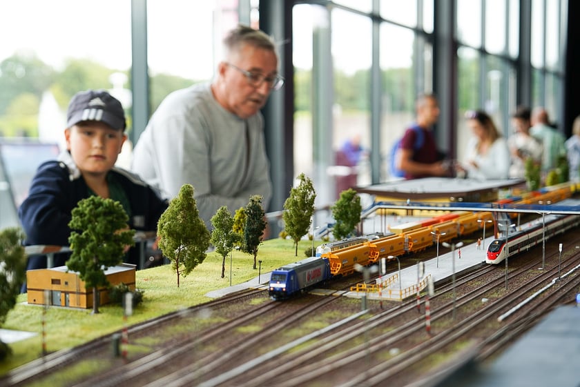 Makieta Klubu Sympatyk&oacute;w Kolei w Centrum Kongresowym Hali Stulecia - 23 i 24 sierpnia