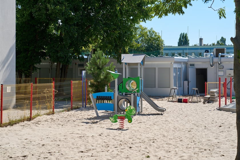 Rozbudowa modułowego przedszkola Logicus na Księżu Małym, sierpień 2025