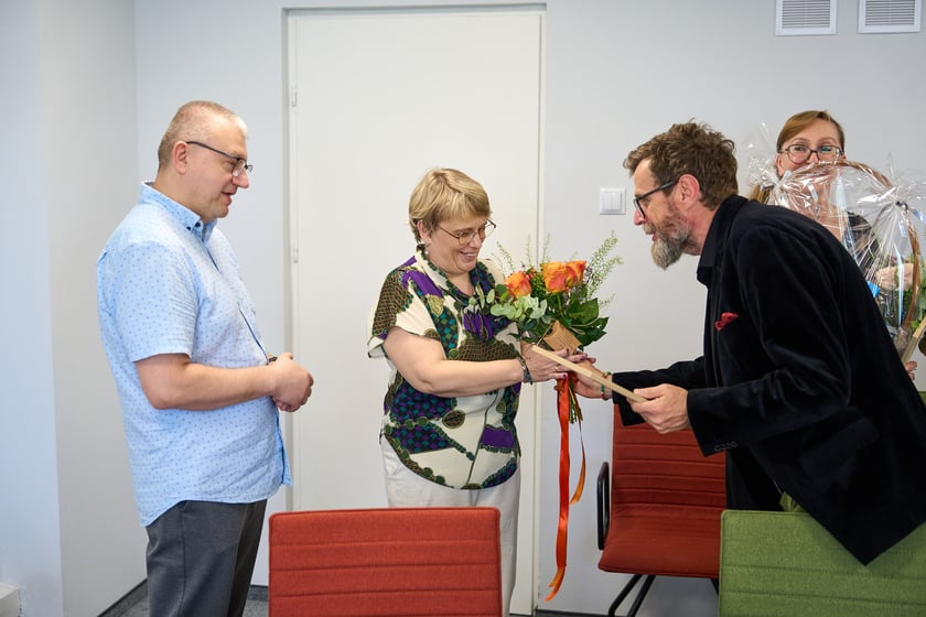 Pożegnanie Małgorzaty, Marzeny i Sylwestra w siedzibie MOPS-u we Wrocławiu, sierpień 2025